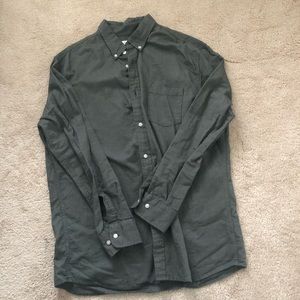 Mens button down long sleeve shirt
